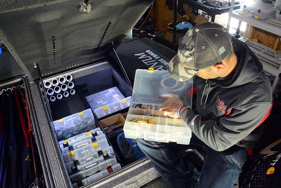 The final step to complete lure organization is a final inspection before loading containers in the boat. With that massive undertaking nearly complete itâs time to chill. 