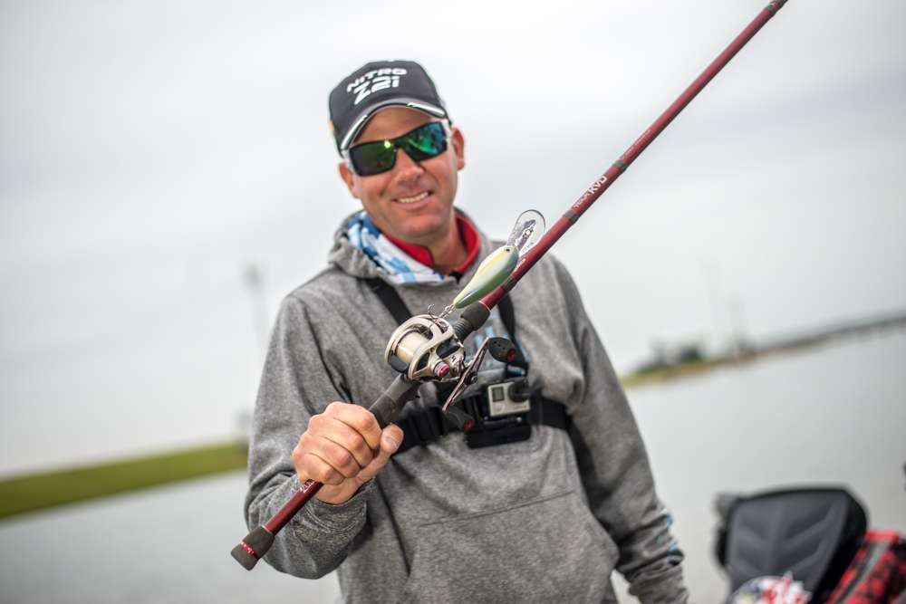 Kevin VanDam says he is going to be deep cranking most of the day. 