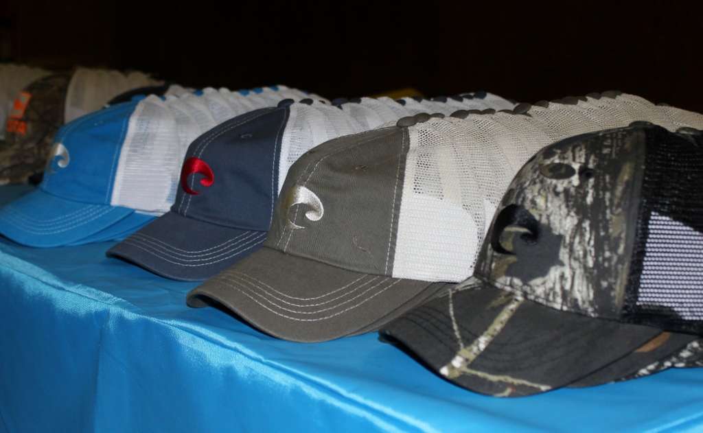 As always, lots of good Costa gear was available to the anglers at Saturday's registration.