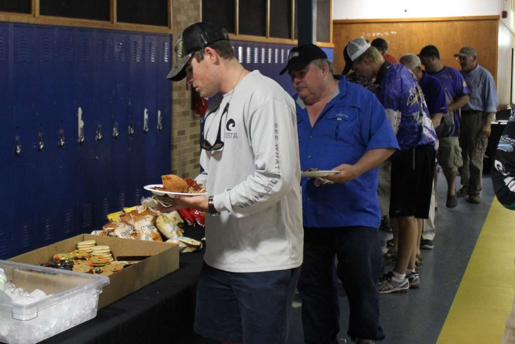 Barbecue was provided before and after the tournament briefing.
