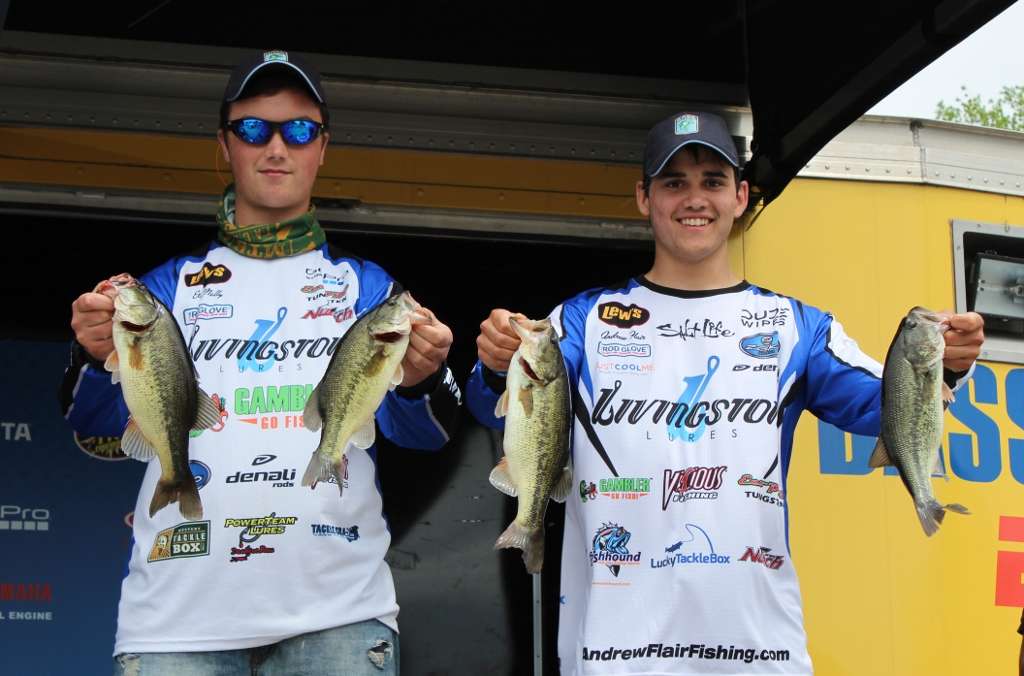 Flair and Mally had a total catch of 8-8. They caught their fish on wacky-rigged Senkos.