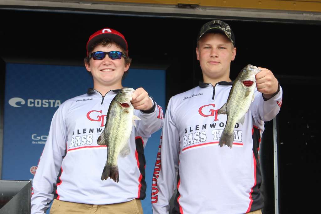 Illinois anglers Chase Mundhenke and Patrick Rotherham caught their fish flipping.