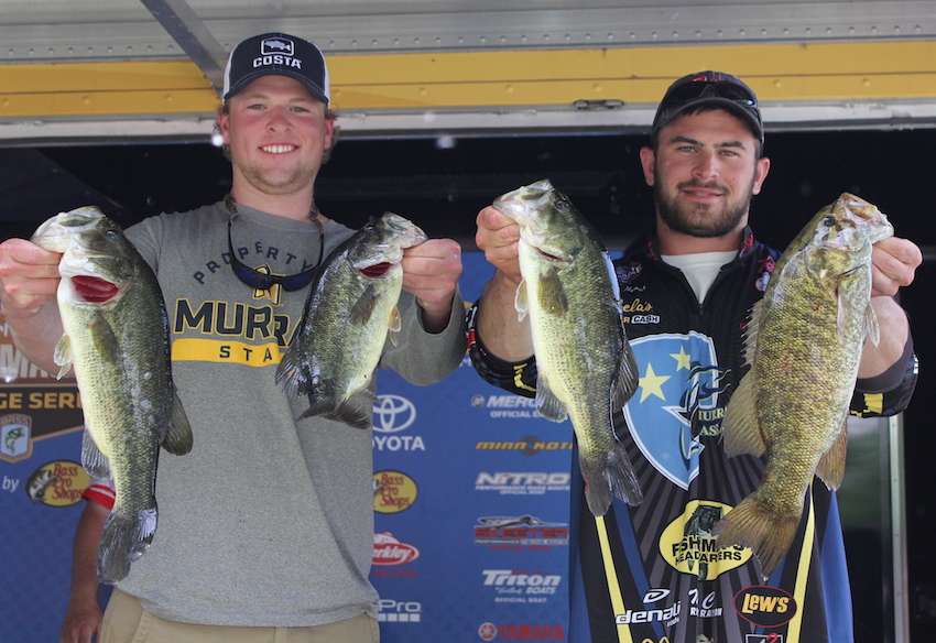 Andrew Mohlenbrock and Hunter McKinley of Murray State University with 11-6 for 20th. 