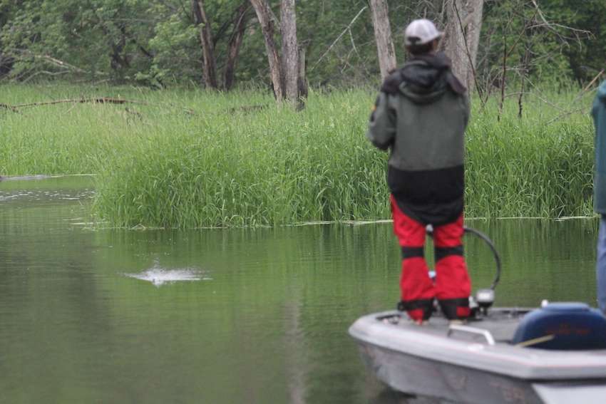 They have caught four keepers, but chose not to keep one because they are fishing in Minnesota...