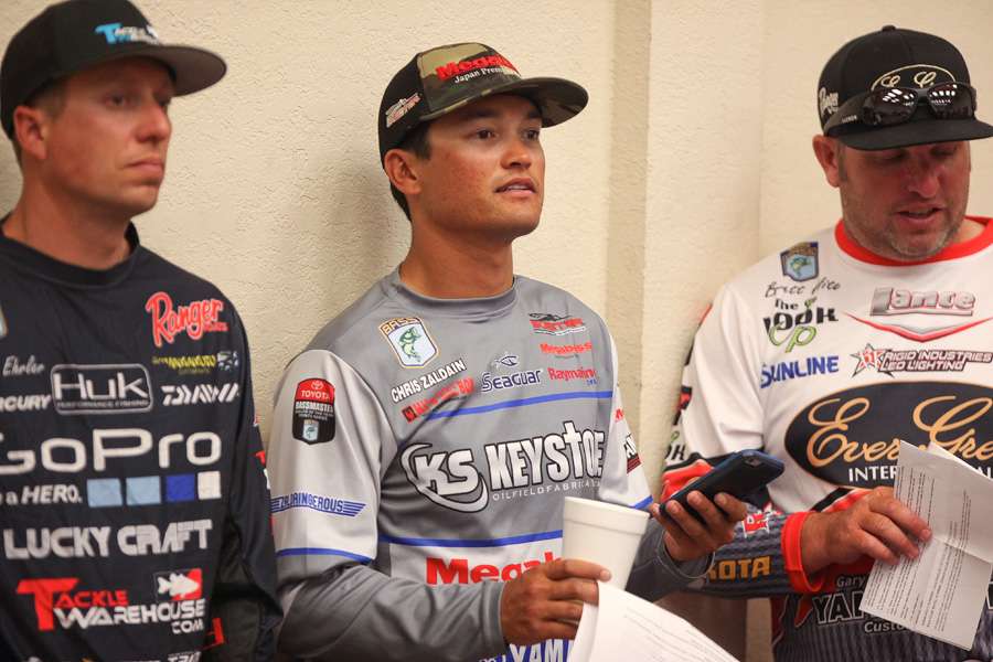 From left to right, Brent Ehrler, Chris Zaldain and Brett Hite are three contenders you may want to have on your fantasy fishing team this week. 