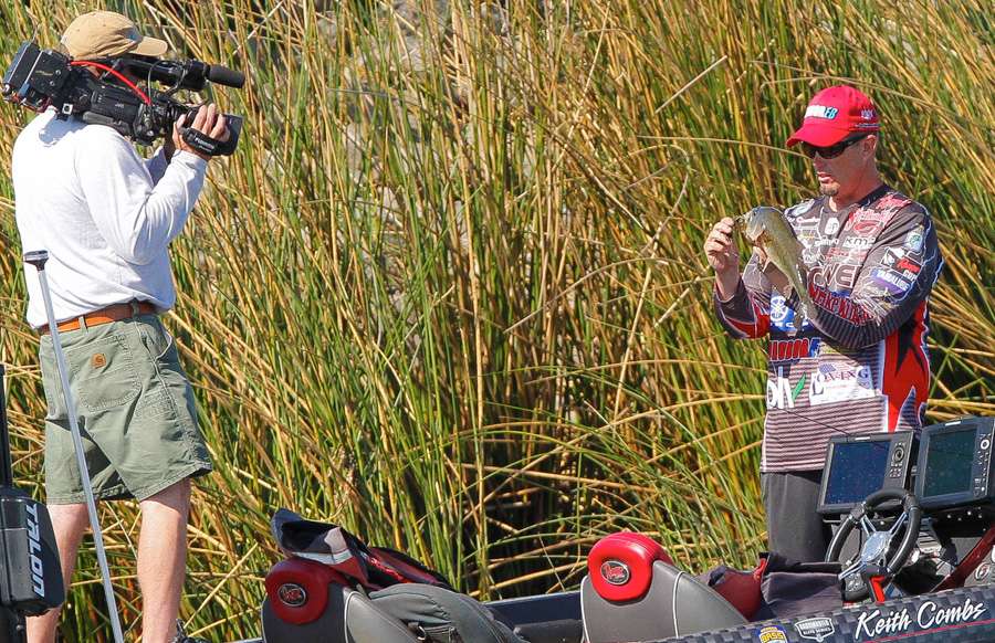 You could watch Combs fish live on Bassmaster.com. 