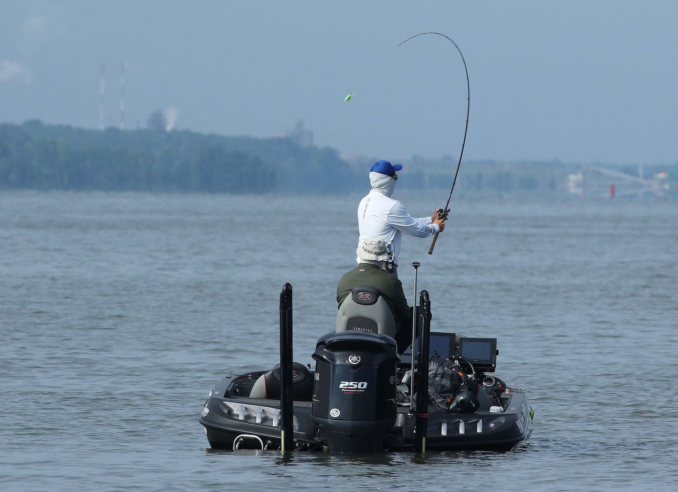 The rookie angler from Connecticut has fared well on the Tennessee River in the past. But was struggling early.