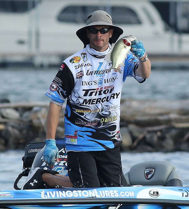 Howell boated a limit fairly early.