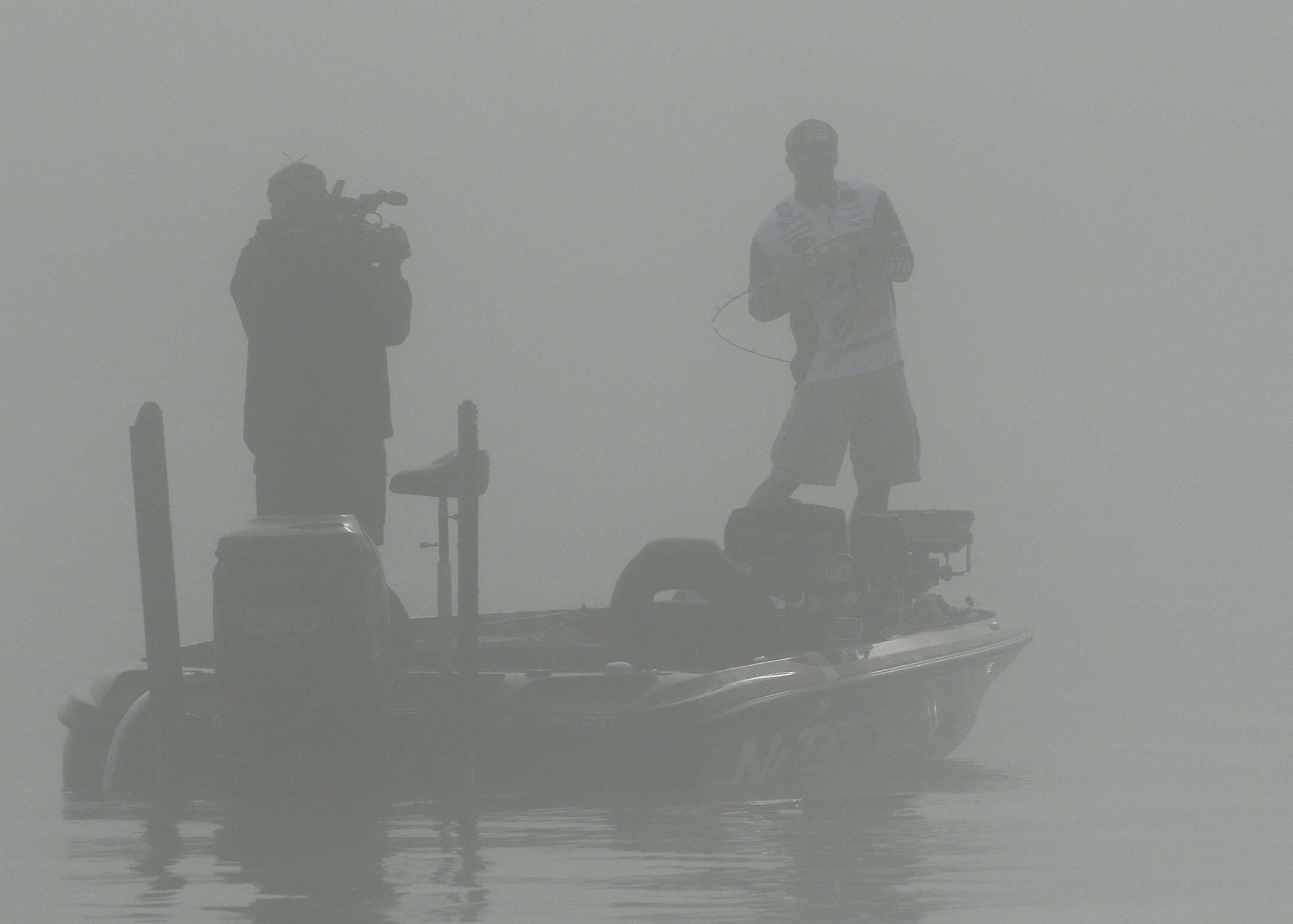 The thick fog didn't slow the fish, though.