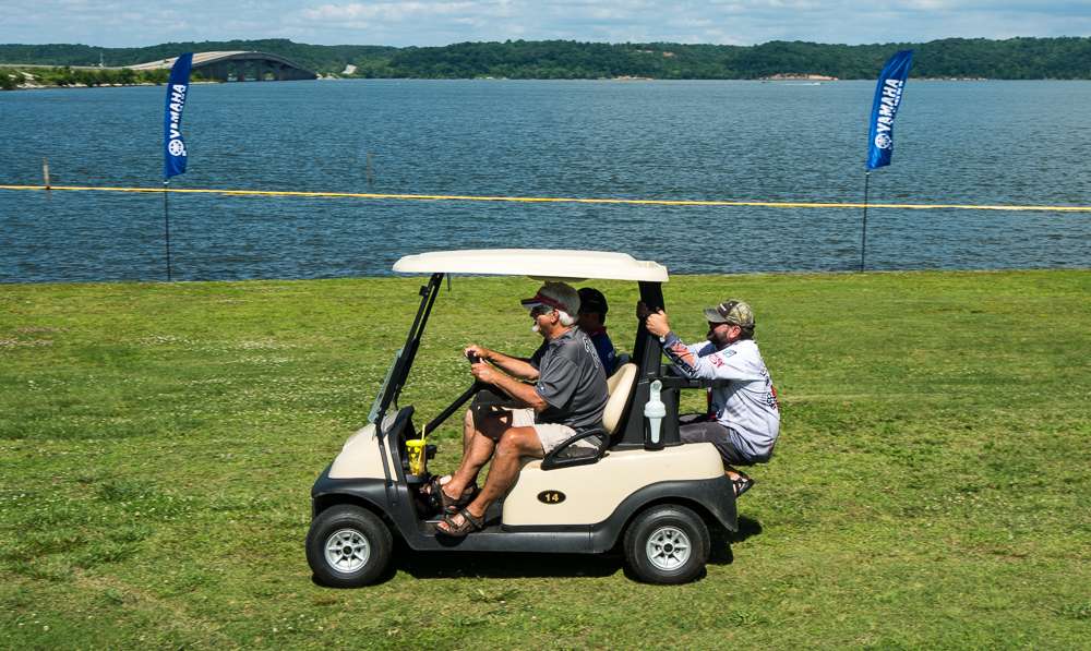 When you are the 2014 Toyota Angler of the Year, nobody can tell you how to ride in a golf cart. Greg Hackney shows us how it's done.