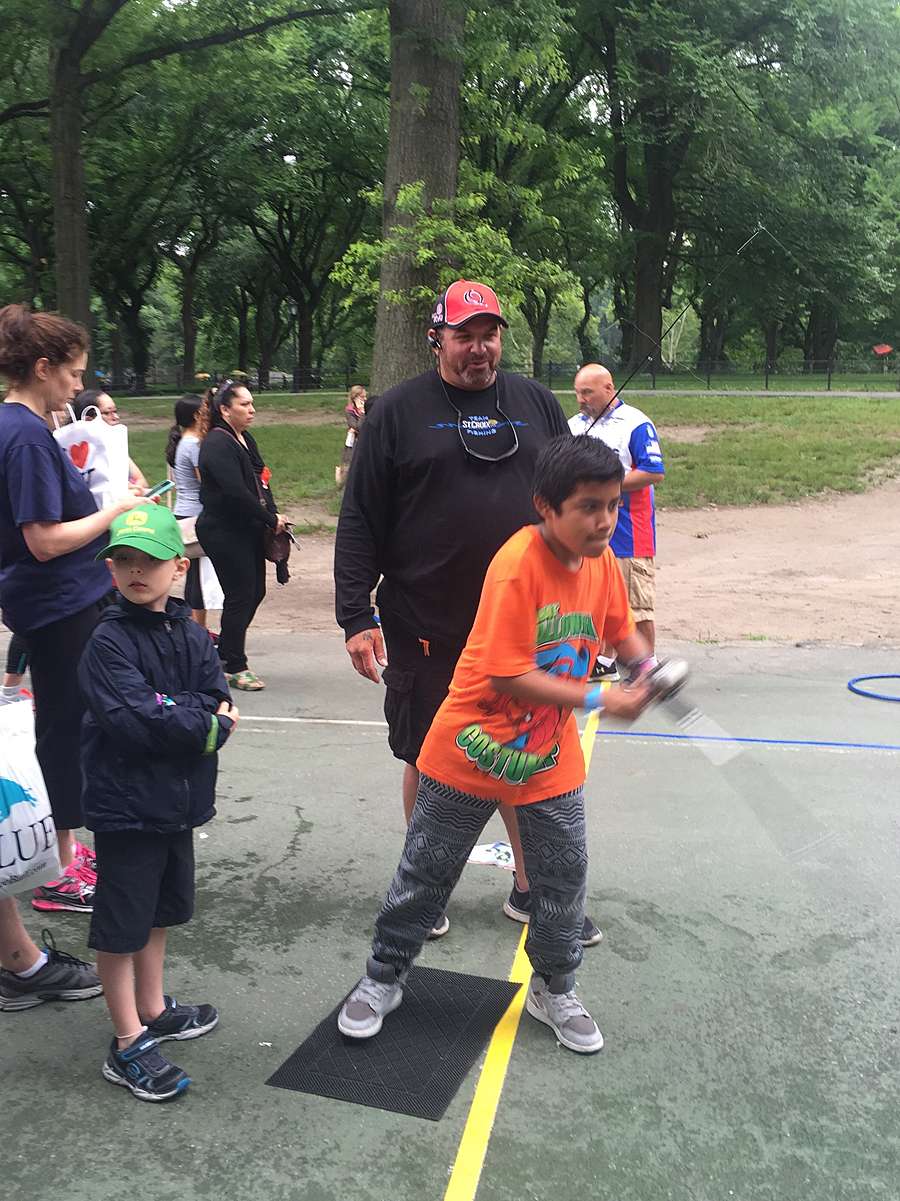 B.A.S.S. member Mitch Gerber, from Clifton, N.J. helped dozens of kids learn to cast. 