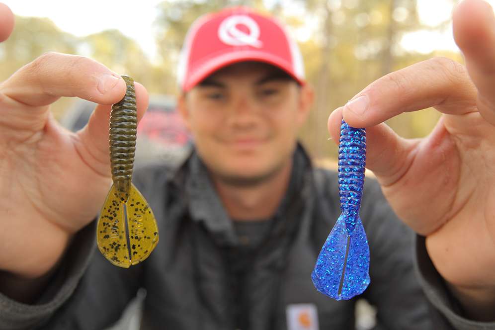 Like the Rage Craw, Lee said the Strike King Menace works as a trailer on numerous baits used for a variety of techniques. 
