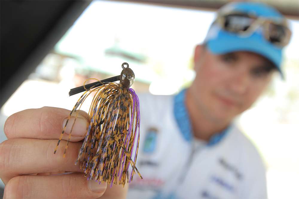 His favorite is made by Knight's Custom Tackle. (http://knightscustomlures.com/) They're all hand-tied in South Carolina.