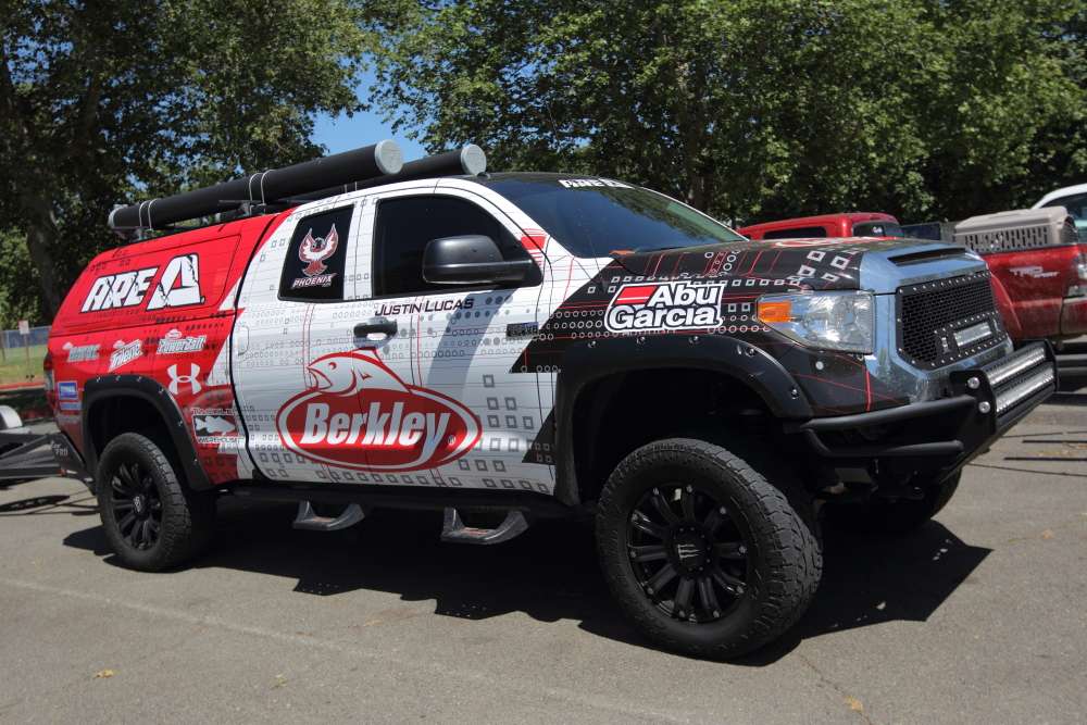 Meet Justin Lucas' home away from home, his Toyota Tundra that drags his boat all across the country.