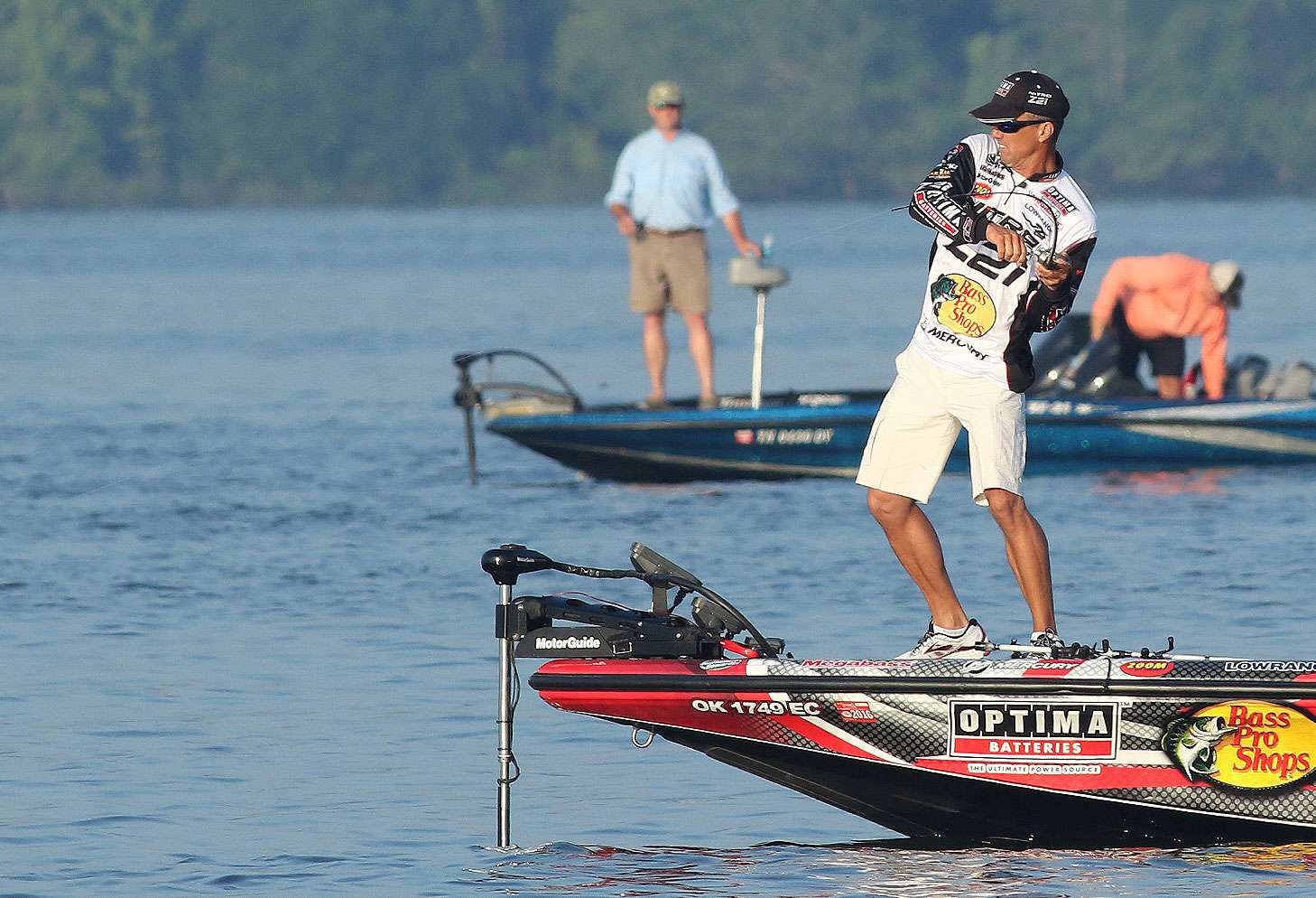Edwin Evers started fast on Day 5 of the Zippo BASSfest at Kentucky Lake presented by A.R.E. Truck Caps. 