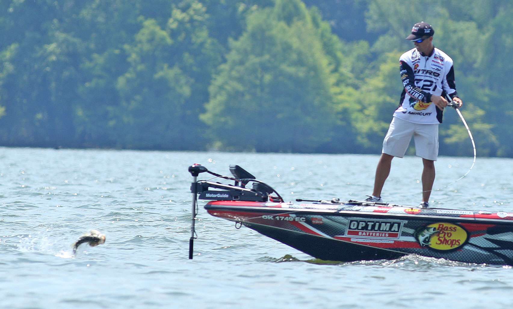 Evers would get back to work catching a few more fish. But at the point with 25 pounds in the boat, the tournament was well within his hands.