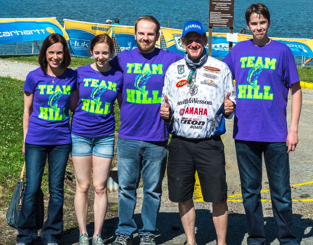 Team Hill showed up to support the man himself, Kenyon Hill.