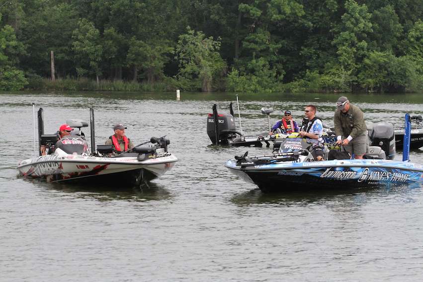 Scroggins and Randy Howell both did well today and made it to Saturday on Kentucky Lake.