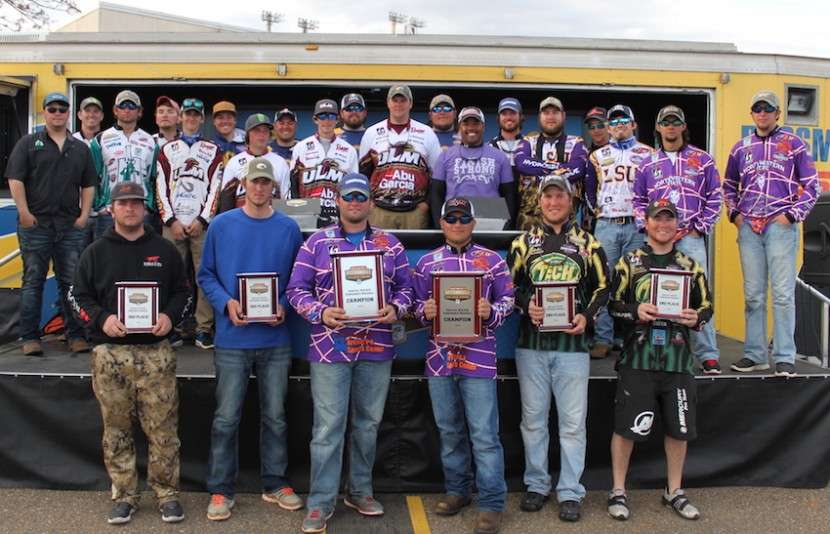 Lake DuBay in Wisconsin will host the 85 teams that qualified for the 2015 Carhartt Bassmaster College Series National Championship presented by Bass Pro Shops, July 9-11. Each team qualified via a regional, such as the Central Regional competitors in this photo. What follows are the teams, listed by regional, that made the cut.
