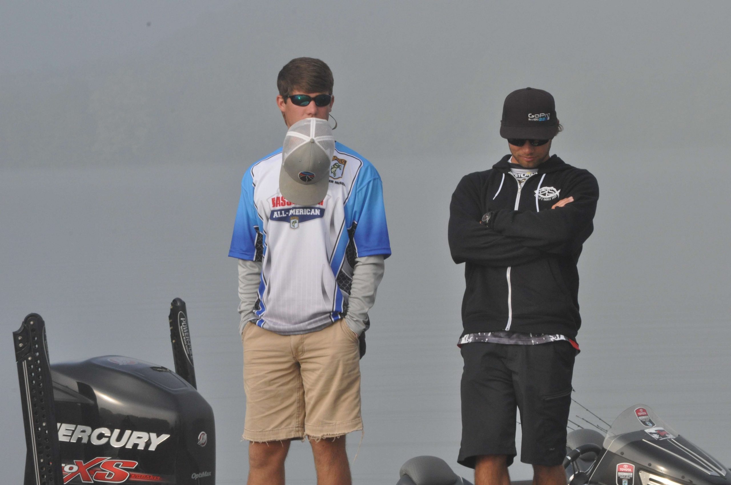 Carter McNeil was chomping at the bit to get on the water with his pro, Brandon Palaniuk.