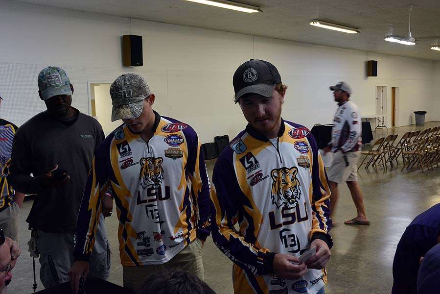 LSU is another team from Louisiana fishing in the tournament. The objective is qualifying for the 2015 Carhartt Bassmaster College Series National Championship presented by Bass Pro Shops.