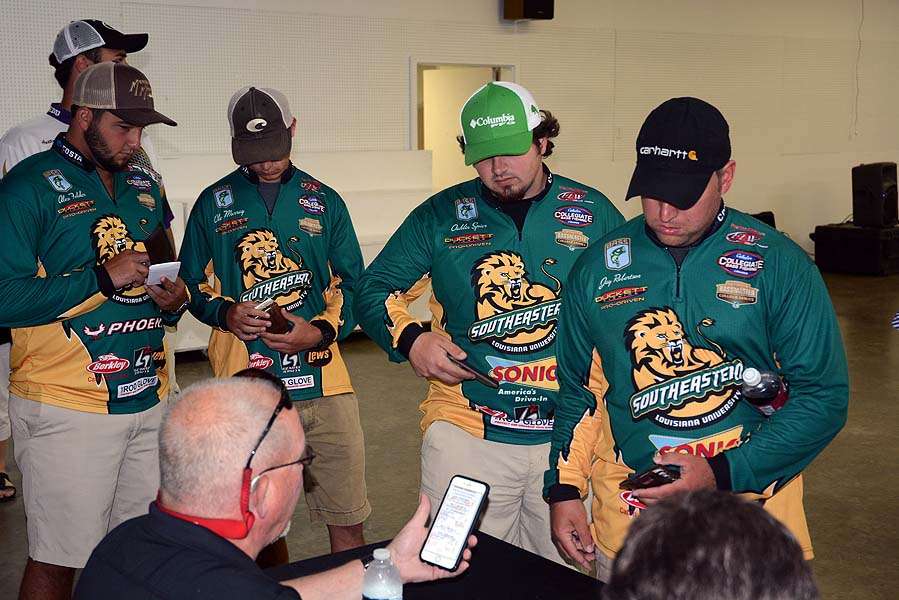 Southeastern Louisiana State University joins other teams from the state of Louisiana for the tournament on Lake Barkley.