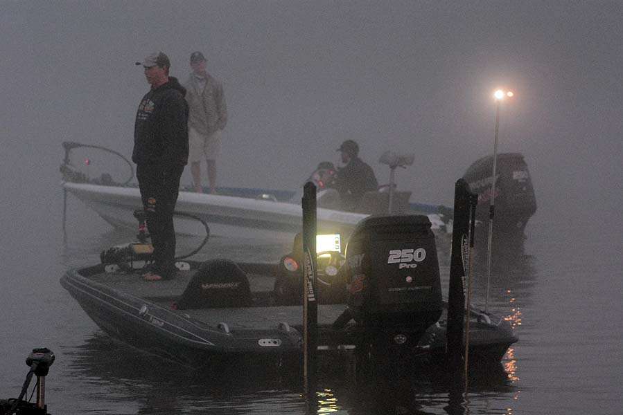 Itâs looking more like a fog delay as the time nears 5:30 a.m., the official start time of the tournament. 