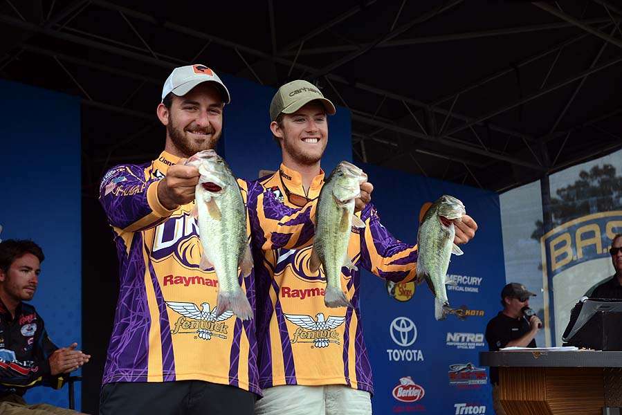 Dawson Lenz and Evan Horne of the University of North Alabama. 