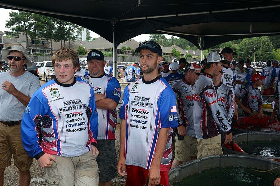 The final anglers to weigh in are the high school championship teams. 