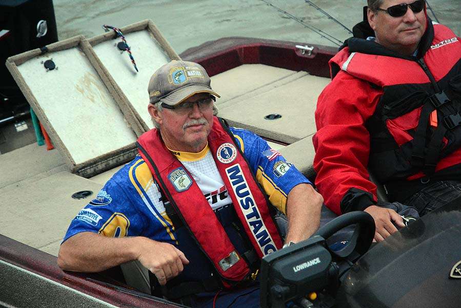 Veteran angler Ed Riley of Delaware is competing for another championship berth. 