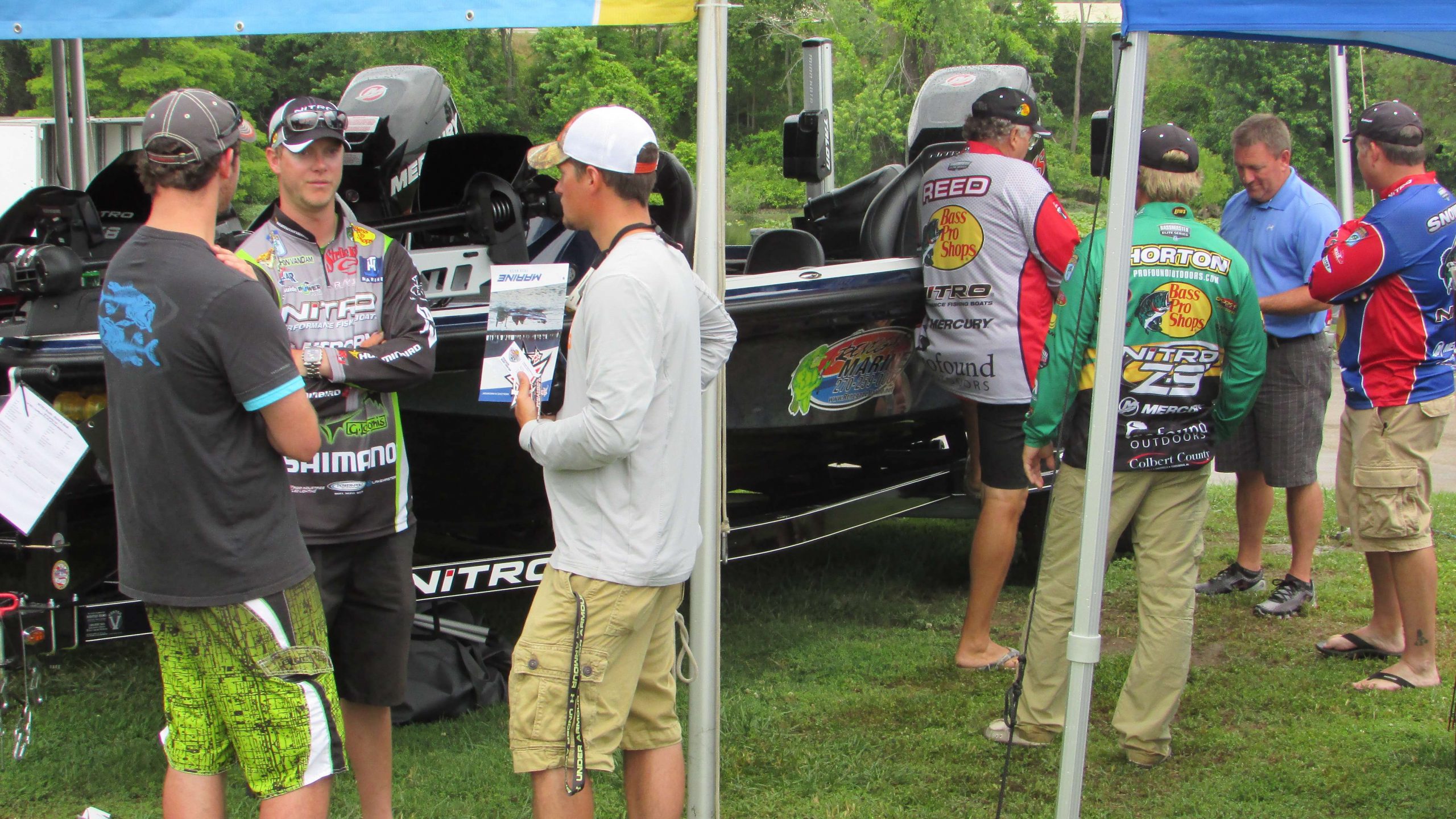 Many fishing fans stopped to ask a question...