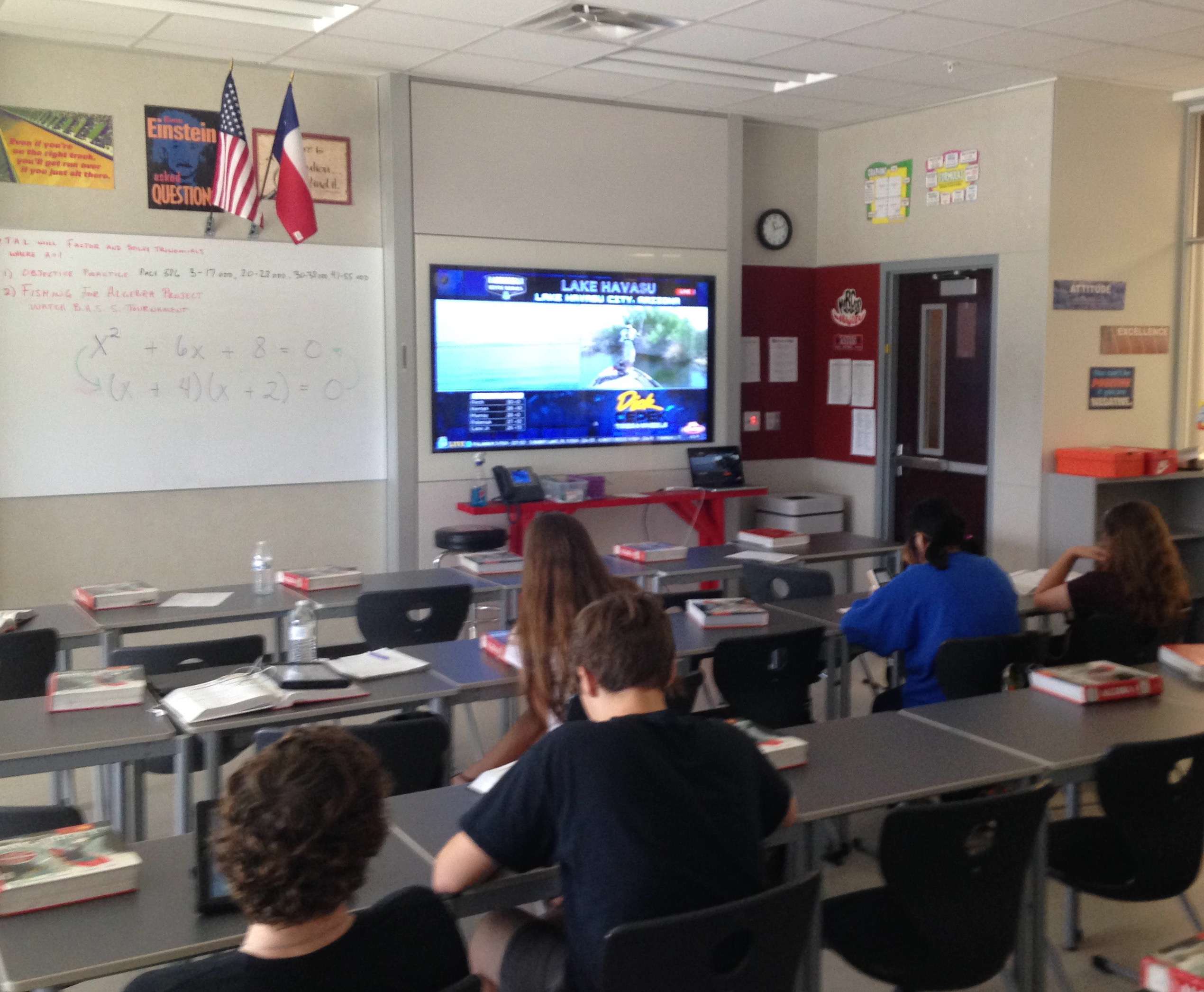 Schwolert has also let his class watch Bassmaster LIVE during an Elite Series event, which he considered âa great opportunityâ to connect his students with their lessons on slope and rate of change with how the pros apply different reel speeds for their various techniques.