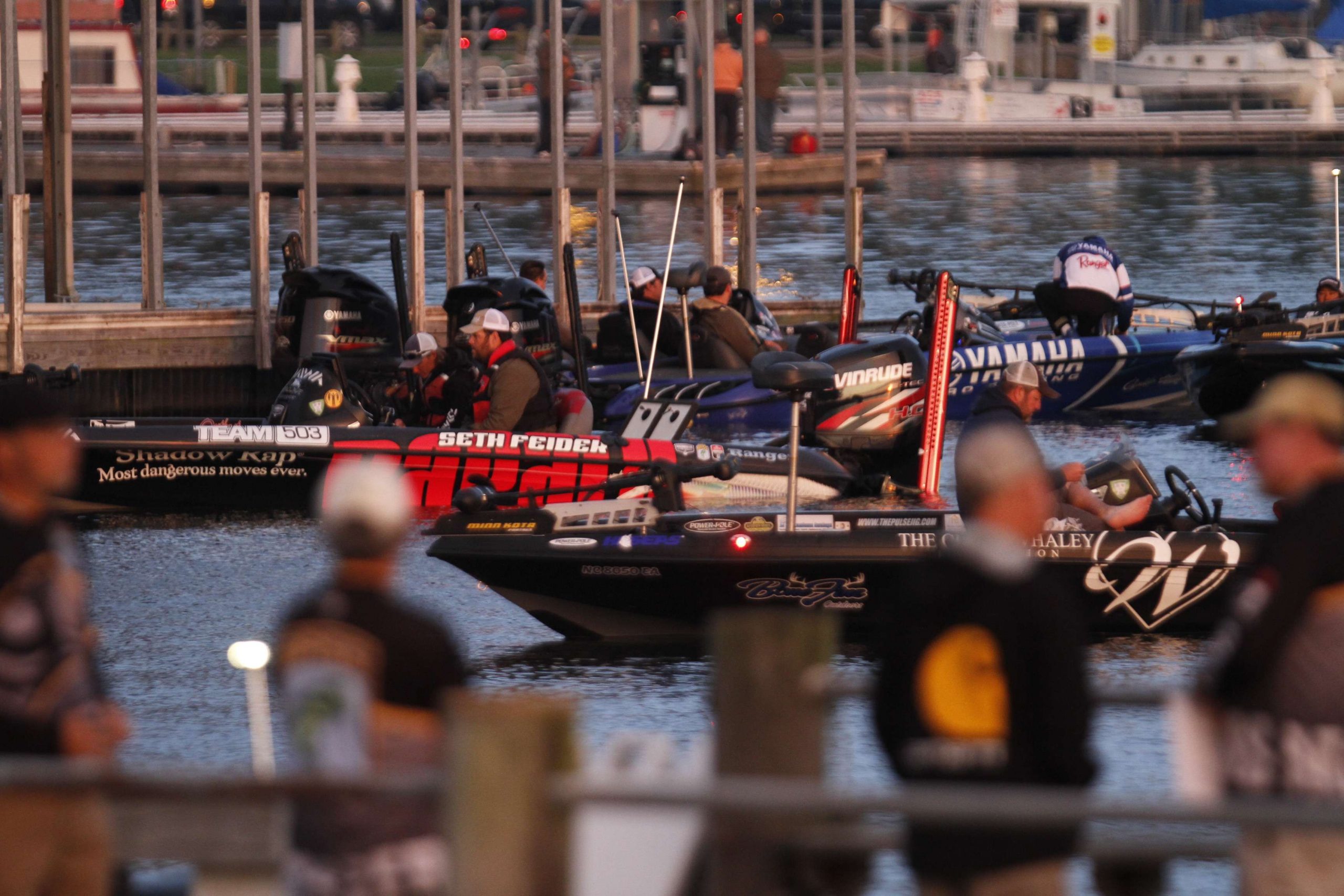 Bass fans enjoy an up-close look at the pros and their rigs.