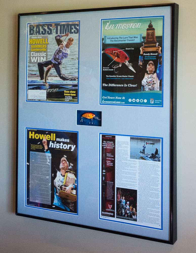 Livingston Lures sent Randy this collection of pages from B.A.S.S. Times after he won the Classic ...