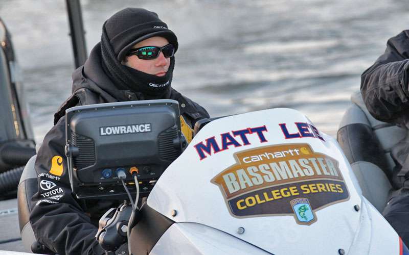 Matt Lee was decked out in Carhartt gear for the frigid Classic on Grand Lake in 2013.