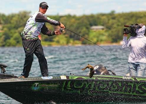 After big smallmouth, would jump...