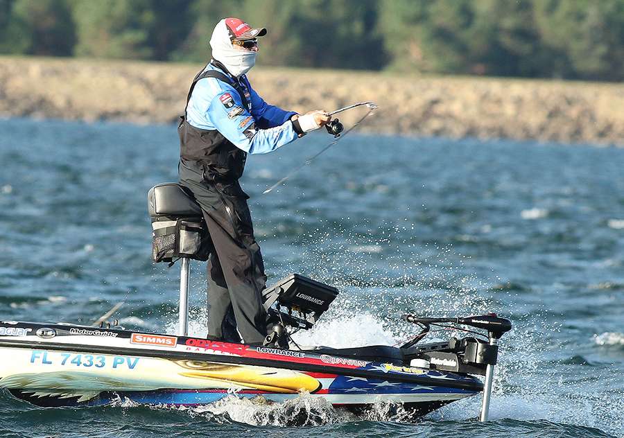 On every cast he would repeat the process, but with no takers. He switched to heavier lures.