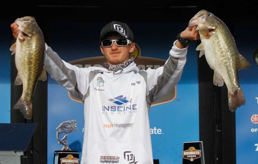 In his first Bassmaster Open on Ross Barnett, Brainard finished second to Gene Bishop, sacking more than 54 pounds of largemouth. 