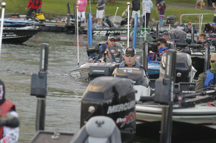 Alton Jones is in 3rd place after Day 1. You can watch him on Bassmaster Live as well. 