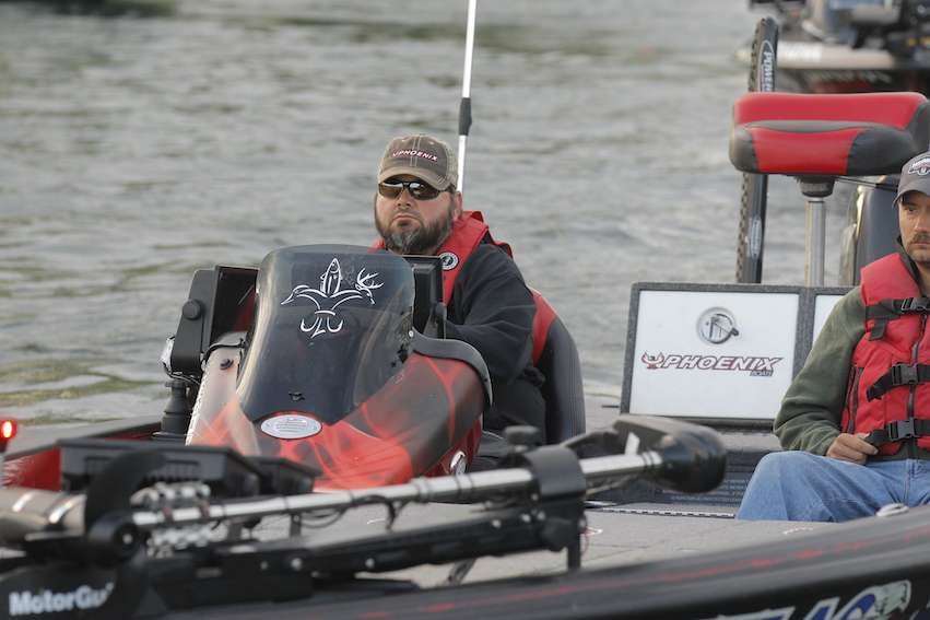 2014 Angler of the Year, Greg Hackney, is ready to get Day 2 started.