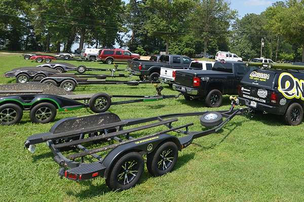 The boat trailer parking lot at Chickahominy Riverfront Park was full every practice day. With every big tournament on the James River, the majority of the anglers run to the Chick.