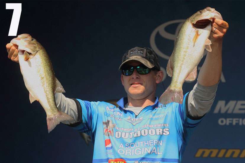 Micah Frazier, of Newnan, Ga., showed his mettle in his first Elite Series event this season on the Sabine River. 