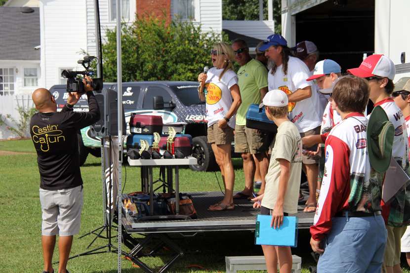 The Casting Cajun fishing show out of Louisiana made the trip up to film a show.