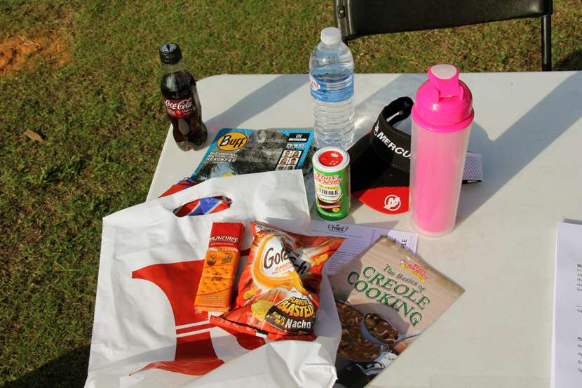There were plenty of goodies from Foodland and sponsors.