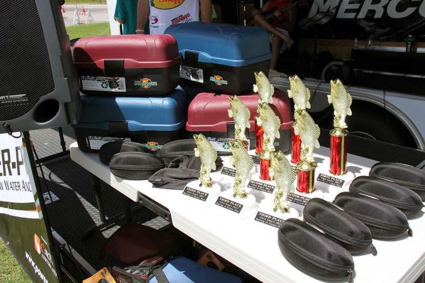 Trophies, tackleboxes and Oakley sunglasses were up for grabs.