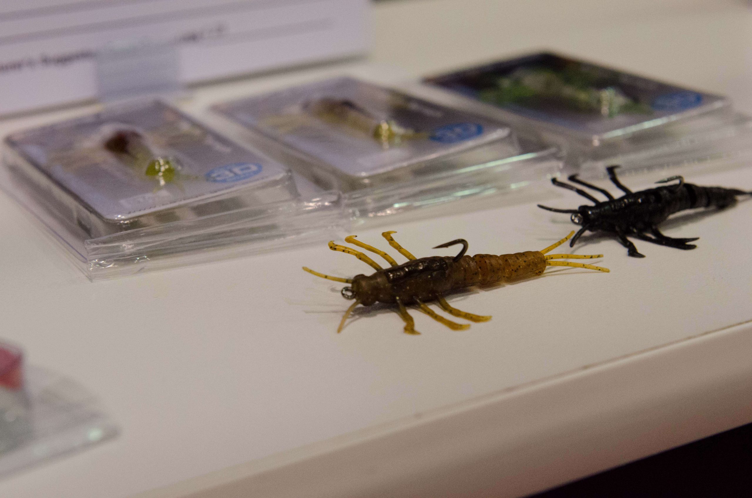 Soft lures and hard lures were a popular choice. Shown here are 3D TPE Mayfly Nymphs soft lures by Savage Gear USA.