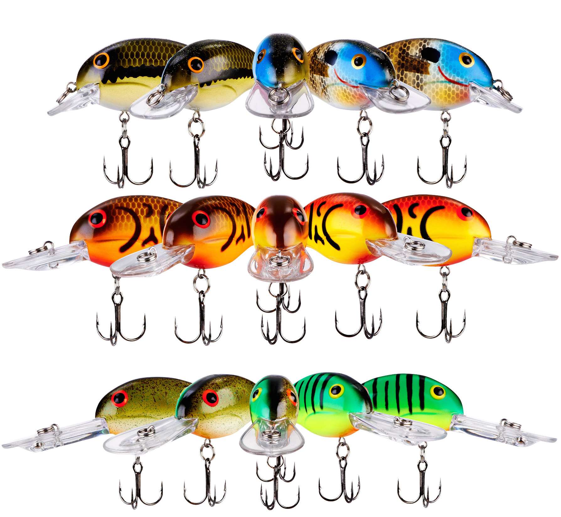 <b>Bandit Lures</b><br>	Mistake Crankbaits<br>	Bandit's Mistake line is expanding to include more colors. These baits may look like a mistake, but they are intentionally taking two color patterns and combining them into one crankbait. Crossbreed features a Baby Bass on one side, a River Bream on the other. Malfunction features two crawfish patterns- Brown Craw Orange Belly and Spring Craw. Mistaken Identity takes a Fire Tiger pattern and melds it with Root Beer. These crazy baits are available in Bandit's 100, 200 and 300 series of crankbaits. 