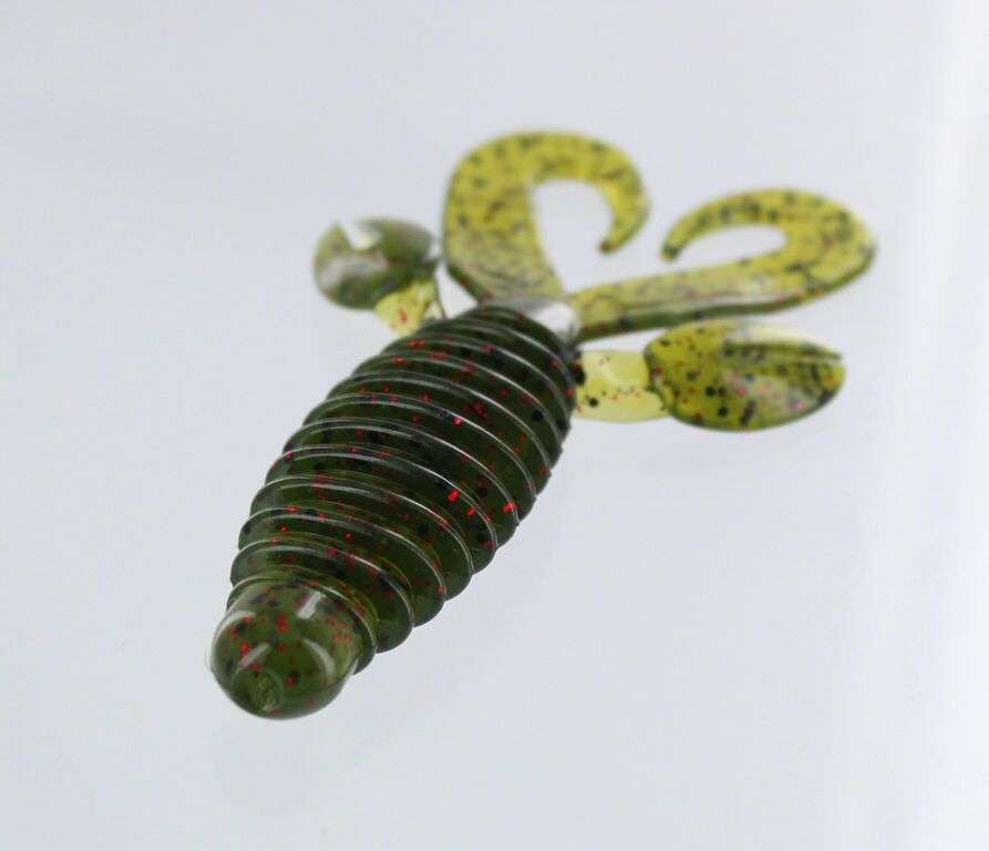 <b>Big Bite Baits</b><br>	Swimming Mama<br>	Big Bite Baits is adding to its family of creature baits with the Swimming Mama. The lure has a double-tail action and look for added calling power and visual attraction as a solo bait or as a jig trailer.