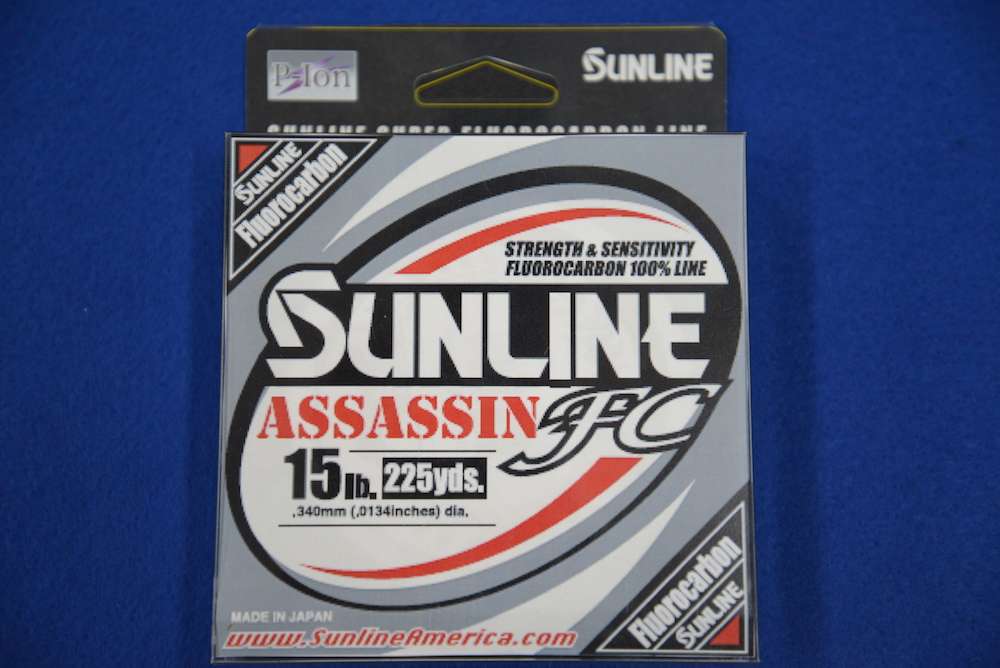 <b>Sunline</b><br>	Assassin FC<br>				Sunline is introducing a new 100% fluorocarbon line called Assassin FC. This new line from Sunline is the first line to be using a new line coating technology called P-ion. When applied to fishing line the P-ion processing improves line slickness, abrasion resistance and longevity of the line by altering the line's surface to allow the resin to bond at a molecular level. 