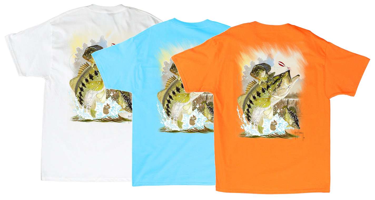 <b>Guy Harvey</b><br>	Spinner T-Shirt<br>				Guy Harvey print on a pocketed t-shirt made with 100 percent cotton combed ringspun. The Hanes Beefy-T features a generous fit.